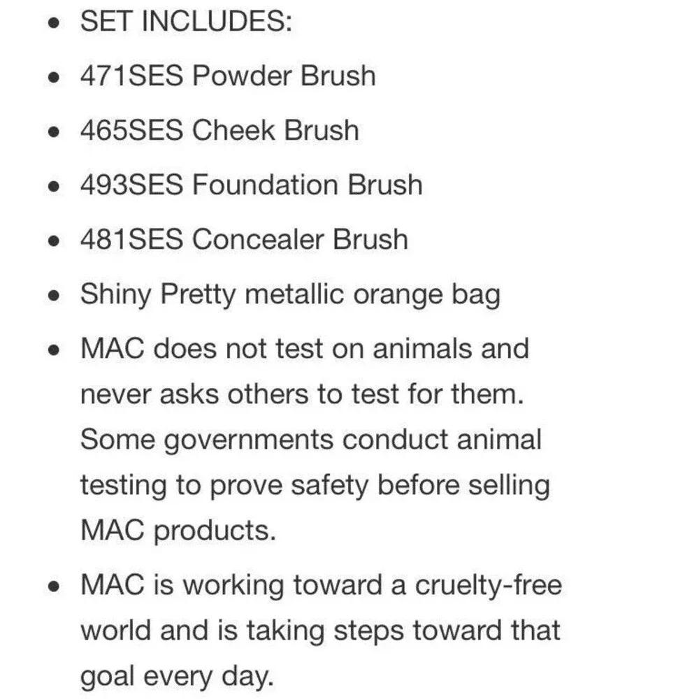 MAC Shiny Pretty Things Brush Party Set PICK 1 Face Brush Set or Eye Brush Set